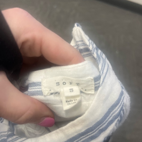 Soft Joie Ante Sleeveless Dress, Striped Mini Dress, White - Picture 3 of 4